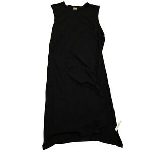 Free People free est Black Sleeveless Longline Pull Over Split Hem Top Women's S